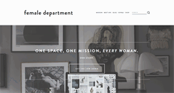Desktop Screenshot of femaledepartment.com